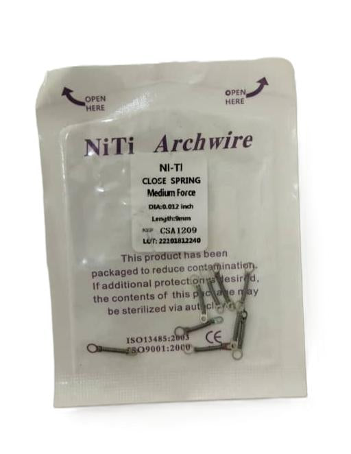 Ressort hélicoïdal fermé NiTi medium (10pcs)