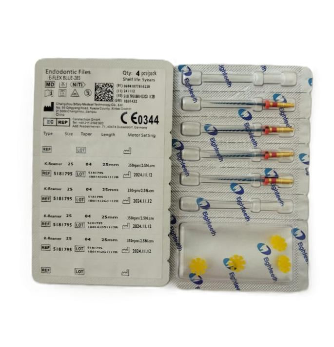 Limes rotative E-FLEX BLUE 4pcs - Eighteeth
