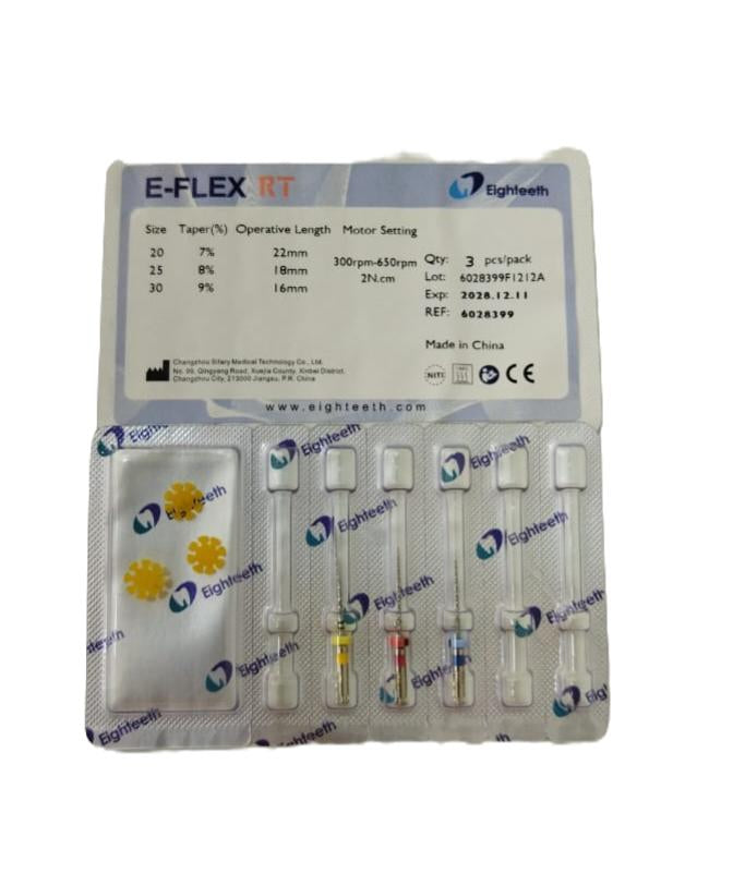 Limes rotatives E-FLEX RT 3pcs - Eighteeth