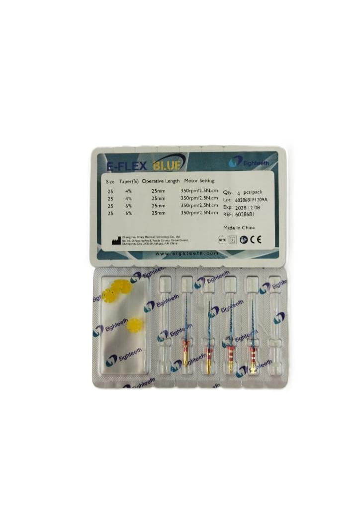Limes rotative E-FLEX BLUE 4pcs - Eighteeth