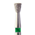 Fraise cône inversé diamentée bague verte FG 016 - VERDENT