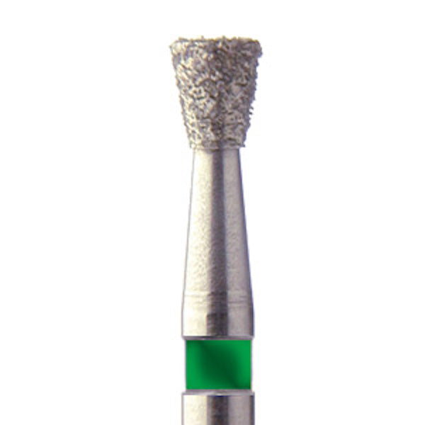 Fraise cône inversé diamentée bague verte FG 016 - VERDENT