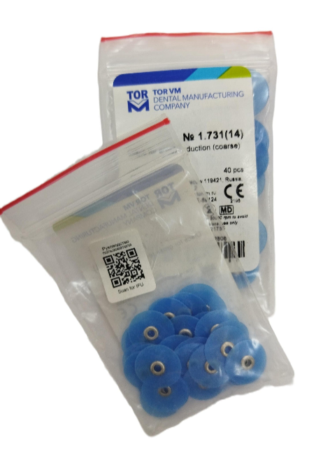 Disques de polissage Bleu 40 pcs - TOR VM
